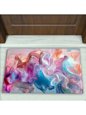 Colorix Carpet Modern Desenli Dekoratif Kapı Önü Paspası No: 2597