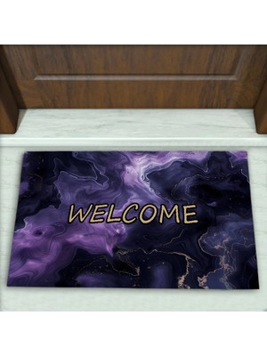 Colorix Carpet Mermer Desenli Dekoratif Kapı Önü Paspası No: 2646