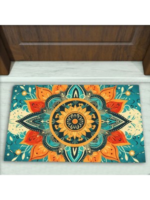 Colorix Carpet Geometrik Desenli Dekoratif Kapı Önü Paspası No: 2691