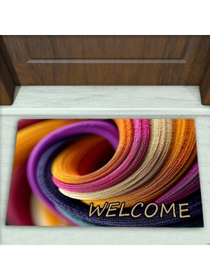 Colorix Carpet Geometrik Desenli Dekoratif Kapı Önü Paspası No: 2542