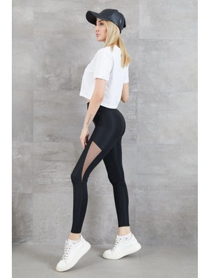 Colezium Kadın Tül Detay Tayt