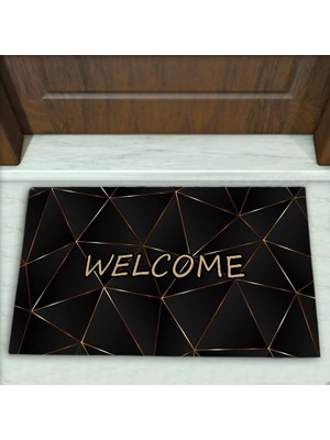 Colorix Carpet Geometrik Desenli Dekoratif Kapı Önü Paspası No: 1922