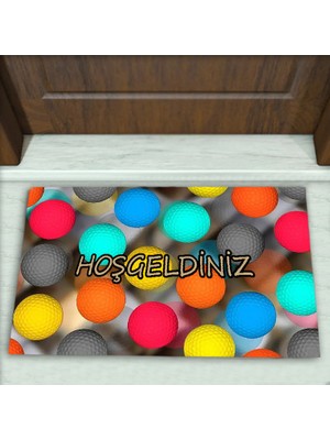 Colorix Carpet Geometrik Desenli Dekoratif Kapı Önü Paspası No: 2568