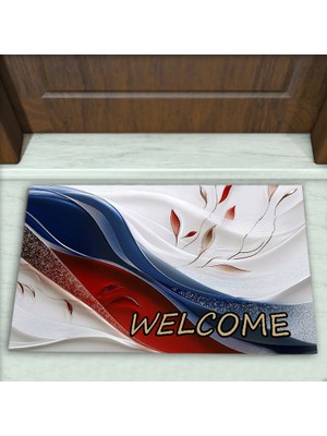 Colorix Carpet Modern Desenli Dekoratif Kapı Önü Paspası No: 2239