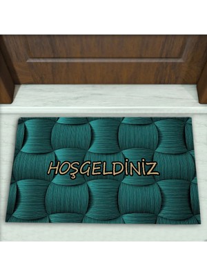 Colorix Carpet Geometrik Desenli Dekoratif Kapı Önü Paspası No: 2199