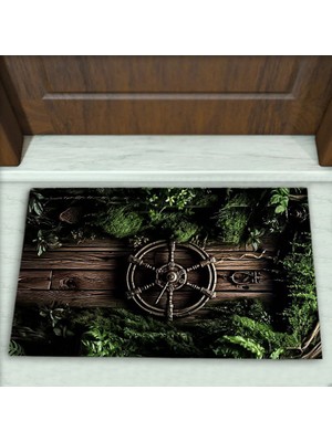 Colorix Carpet Modern Desenli Dekoratif Kapı Önü Paspası No: 2245