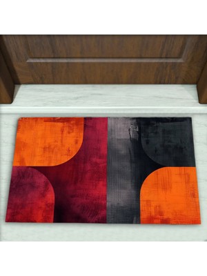 Colorix Carpet Geometrik Desenli Dekoratif Kapı Önü Paspası No: 2610
