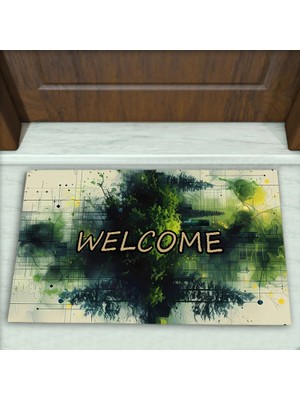 Colorix Carpet Modern Desenli Dekoratif Kapı Önü Paspası No: 2224