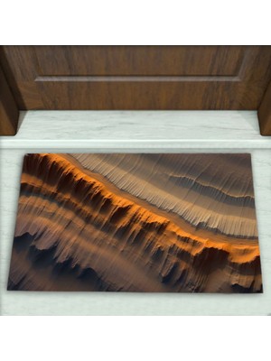 Colorix Carpet Çöl Desenli Dekoratif Kapı Önü Paspası No: 2237