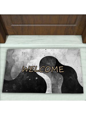 Colorix Carpet Geometrik Desenli Dekoratif Kapı Önü Paspası No: 2073