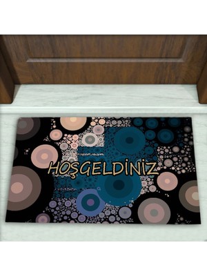 Colorix Carpet Geometrik Desenli Dekoratif Kapı Önü Paspası No: 2338