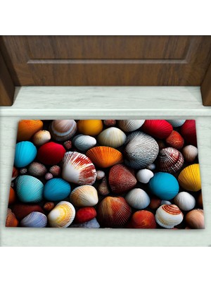 Colorix Carpet Deniz Desenli Dekoratif Kapı Önü Paspası No: 2668