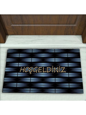 Colorix Carpet Geometrik Desenli Dekoratif Kapı Önü Paspası No: 2650