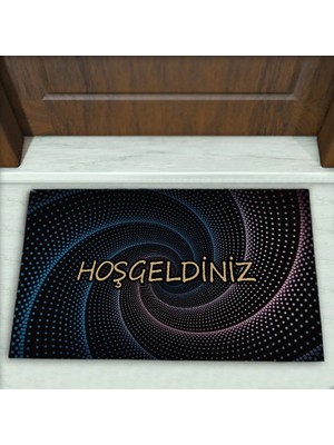 Colorix Carpet Geometrik Desenli Dekoratif Kapı Önü Paspası No: 2513