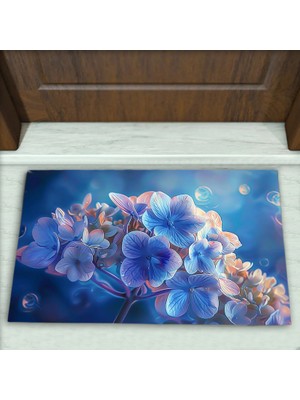 Colorix Carpet Çiçek Desenli Dekoratif Kapı Önü Paspası No: 1997