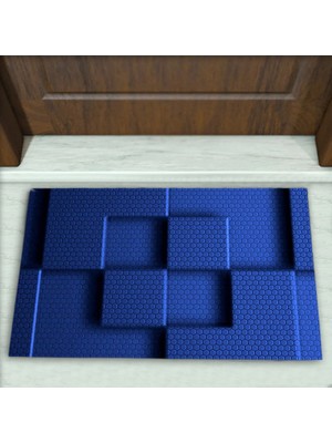 Colorix Carpet Geometrik Desenli Dekoratif Kapı Önü Paspası No: 2814