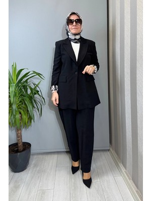 Almarwah Ceket Pantolon Takım Siyah 202935