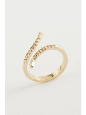 DS LLC Oval Zirkon Taşlı Yüzük DLLSRSBJ34