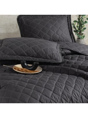 Colezium Çift Kişilik Yatak Örtüsü Tafana V1 Antrasit