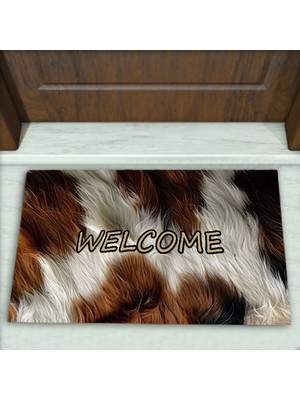 Colorix Carpet Tüy Desenli Dekoratif Kapı Önü Paspası No: 2336