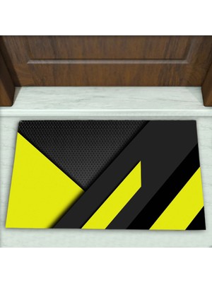 Colorix Carpet Geometrik Desenli Dekoratif Kapı Önü Paspası No: 1885