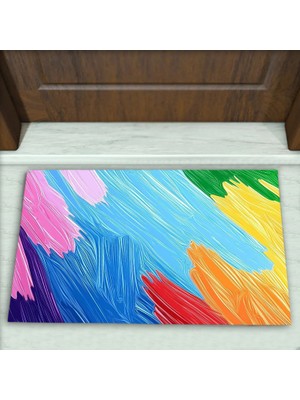 Colorix Carpet Modern Desenli Dekoratif Kapı Önü Paspası No: 2232