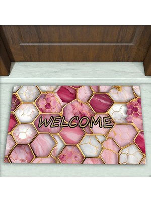 Colorix Carpet Geometrik Desenli Dekoratif Kapı Önü Paspası No: 2379