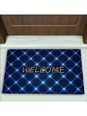 Colorix Carpet Geometrik Desenli Dekoratif Kapı Önü Paspası No: 2080