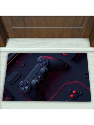 Colorix Carpet Joistik Desenli Dekoratif Kapı Önü Paspası No: 2619