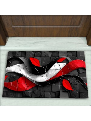 Colorix Carpet Geometrik Desenli Dekoratif Kapı Önü Paspası No: 2512