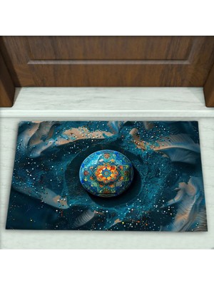 Colorix Carpet Modern Desenli Dekoratif Kapı Önü Paspası No: 2134