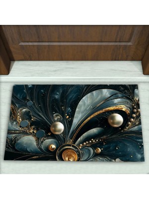 Colorix Carpet Modern Desenli Dekoratif Kapı Önü Paspası No: 2148