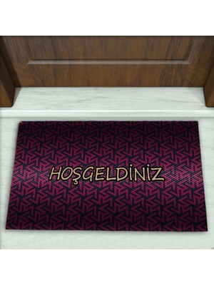Colorix Carpet Geometrik Desenli Dekoratif Kapı Önü Paspası No: 2455