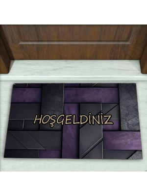 Colorix Carpet Parke Desenli Dekoratif Kapı Önü Paspası No: 2509