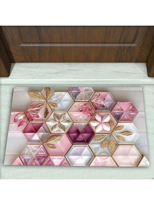 Colorix Carpet Geometrik Desenli Dekoratif Kapı Önü Paspası No: 2537