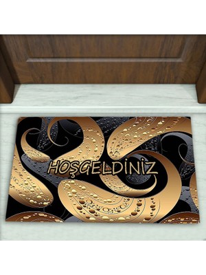 Colorix Carpet Geometrik Desenli Dekoratif Kapı Önü Paspası No: 1925