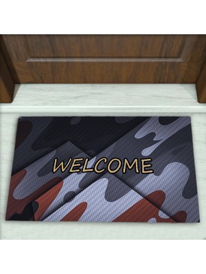 Colorix Carpet Geometrik Desenli Dekoratif Kapı Önü Paspası No: 1912