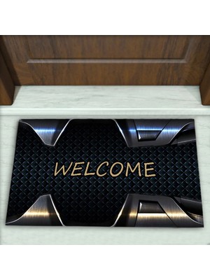 Colorix Carpet Geometrik Desenli Dekoratif Kapı Önü Paspası No: 1933