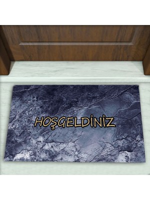 Colorix Carpet Modern Desenli Dekoratif Kapı Önü Paspası No: 1970