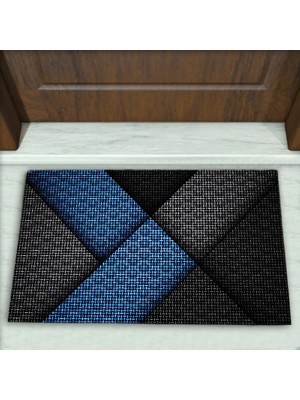 Colorix Carpet Geometrik Desenli Dekoratif Kapı Önü Paspası No: 2076