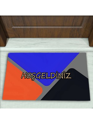 Colorix Carpet Geometrik Desenli Dekoratif Kapı Önü Paspası No: 2132