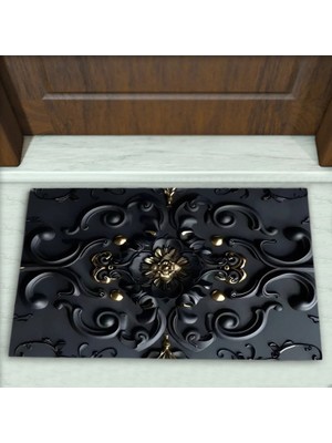 Colorix Carpet Modern Desenli Dekoratif Kapı Önü Paspası No: 2212