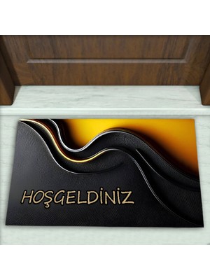 Colorix Carpet Modern Desenli Dekoratif Kapı Önü Paspası No: 2424