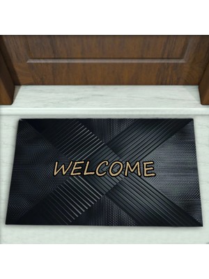 Colorix Carpet Geometrik Desenli Dekoratif Kapı Önü Paspası No: 2495