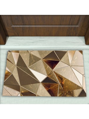 Colorix Carpet Geometrik Desenli Dekoratif Kapı Önü Paspası No: 1914