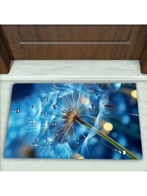 Colorix Carpet Çiçek Desenli Dekoratif Kapı Önü Paspası No: 1980