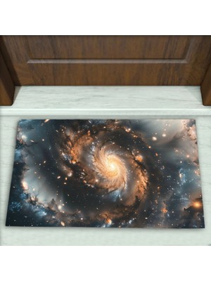 Colorix Carpet Uzay Desenli Dekoratif Kapı Önü Paspası No: 2021