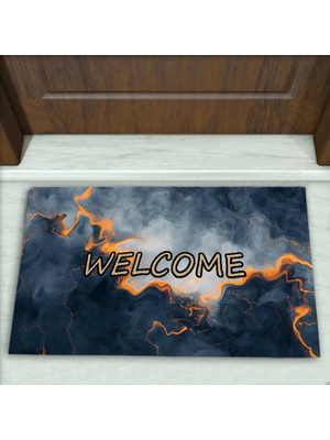 Colorix Carpet Modern Desenli Dekoratif Kapı Önü Paspası No: 2110