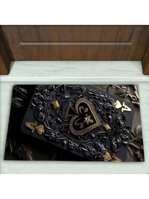 Colorix Carpet Modern Desenli Dekoratif Kapı Önü Paspası No: 2121