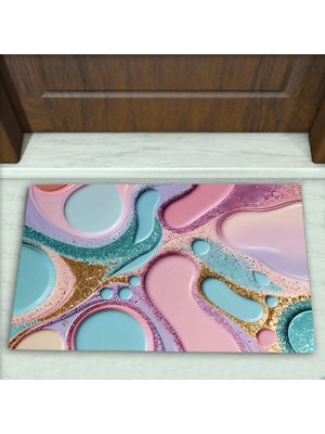 Colorix Carpet Geometrik Desenli Dekoratif Kapı Önü Paspası No: 2428